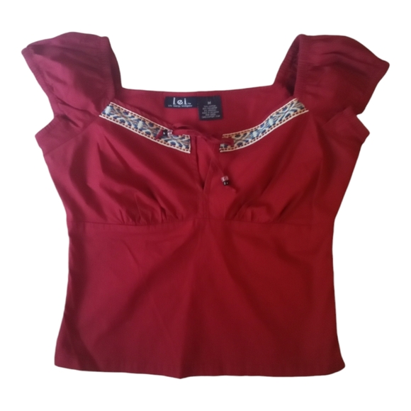 LEI boho crop top - M - Picture 4 of 5